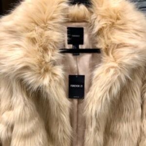 Faux Fur Premium Jacket, L, NWT